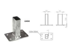 Postitaldmik 60 x 40 mm postile